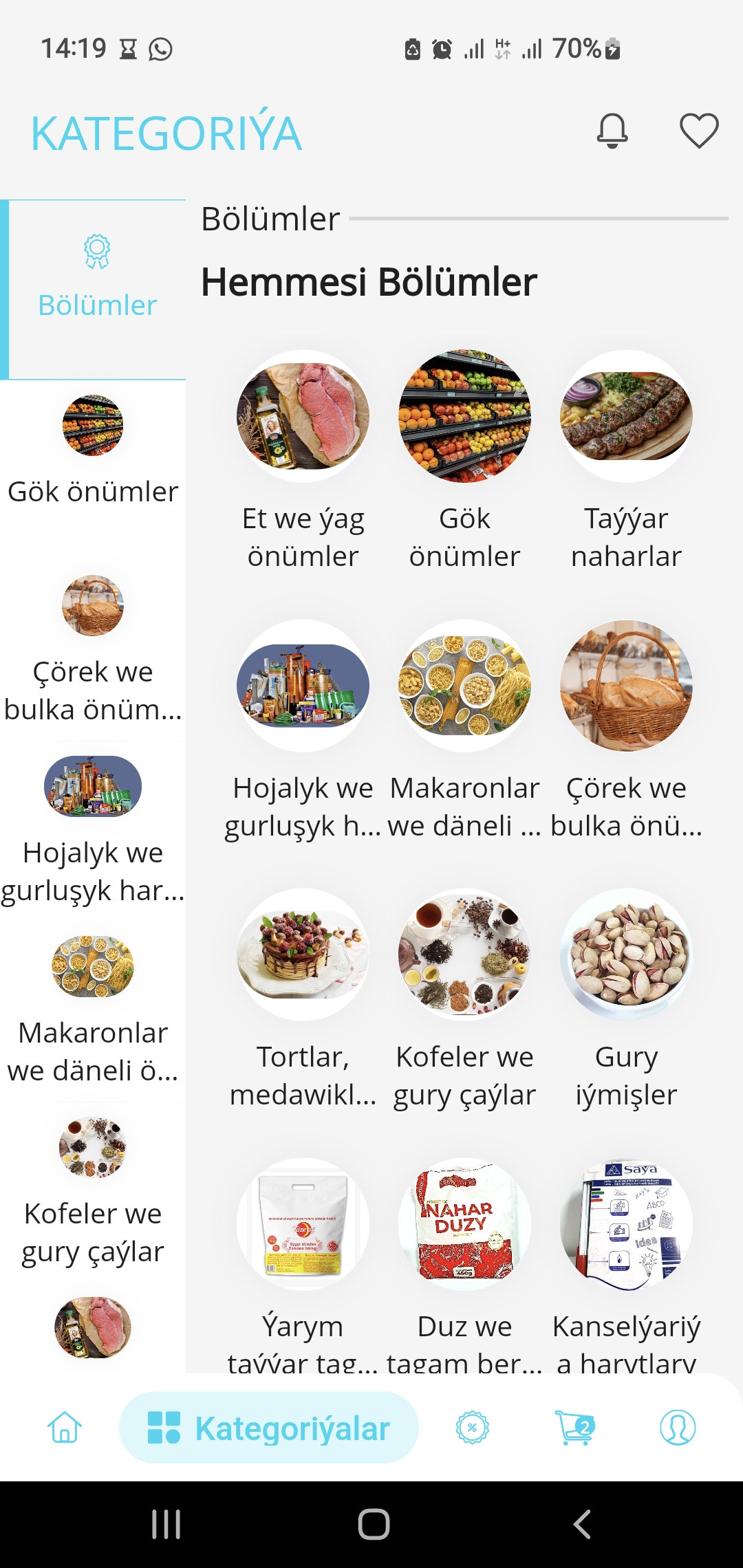 MaryShop app mockup on a phone
