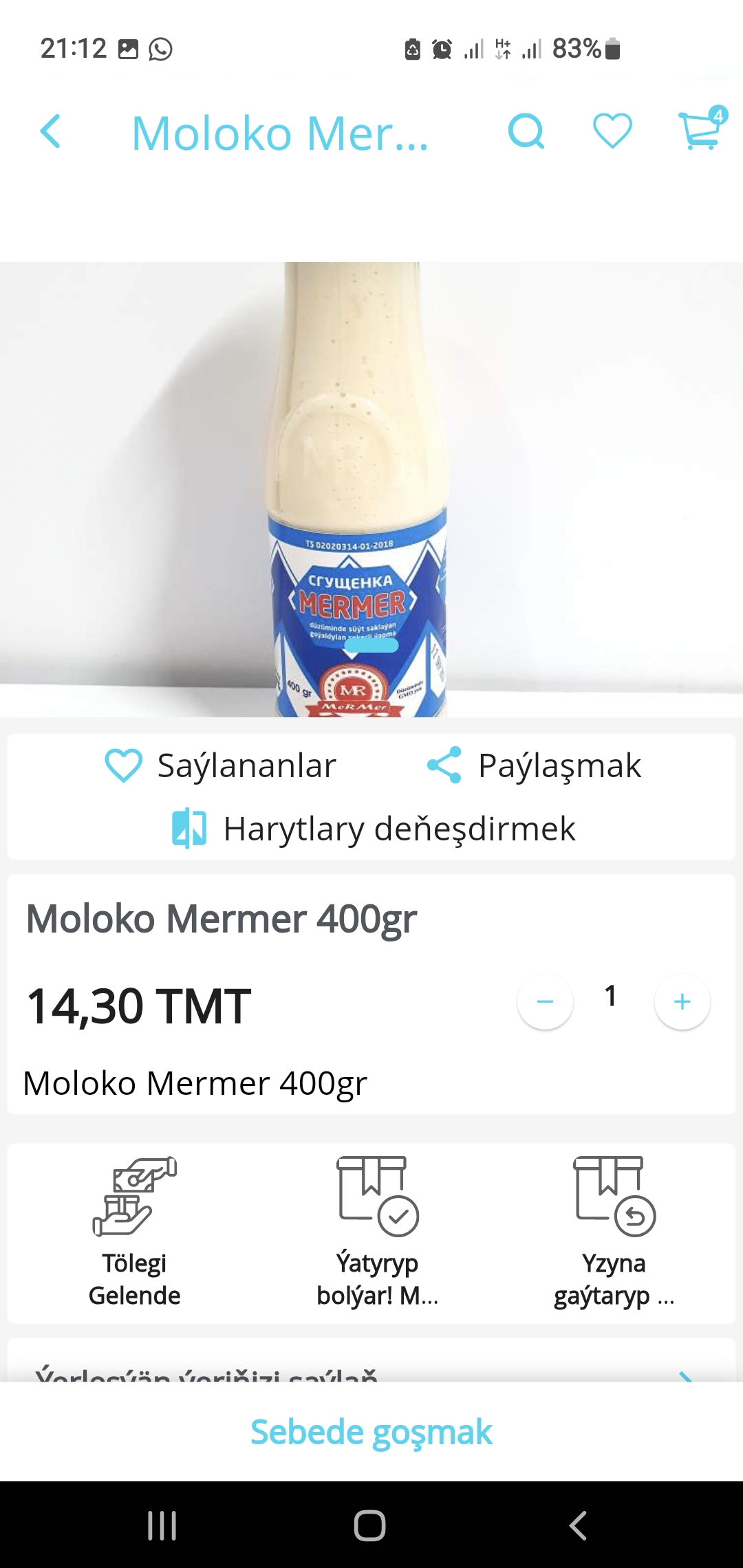 MaryShop app mockup on a phone